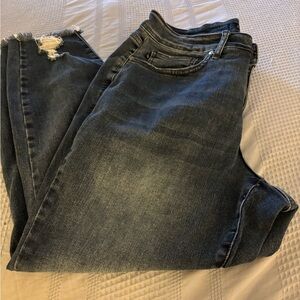 Judy Blue Dark Wash Ankle Jeans Size 16W